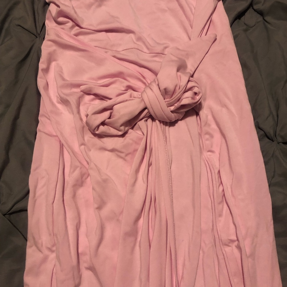 A New Day Wrap Dress-Color Purple with Slit and Knot Detail

Item 15